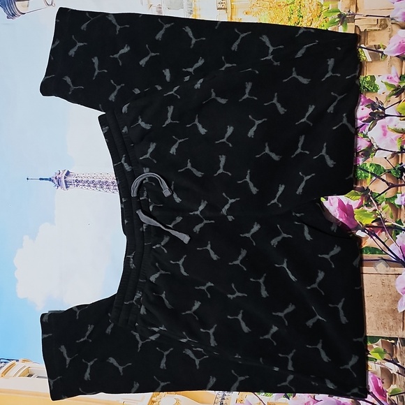 Puma Black and Gray Pajama Pants Size Medium - Picture 2 of 5